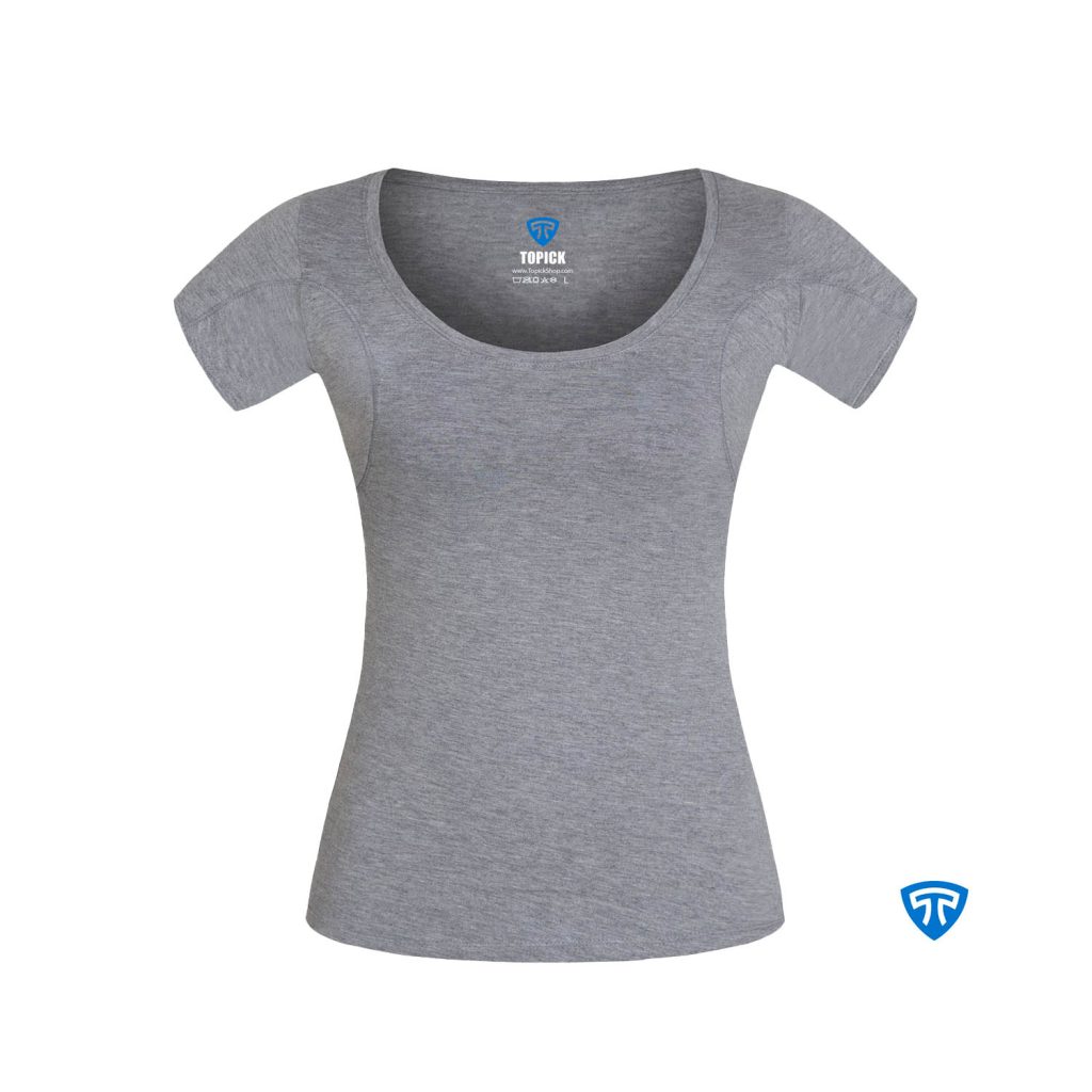 تیشرت ضد تعریق زنانه ملانژ تاپیک