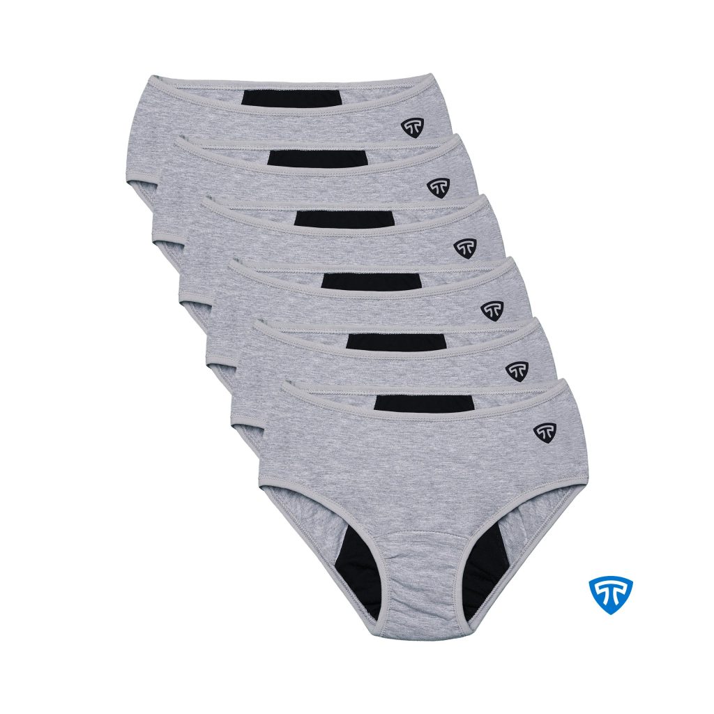 شورت پد بسته 6 عددی رنگ ملانژ