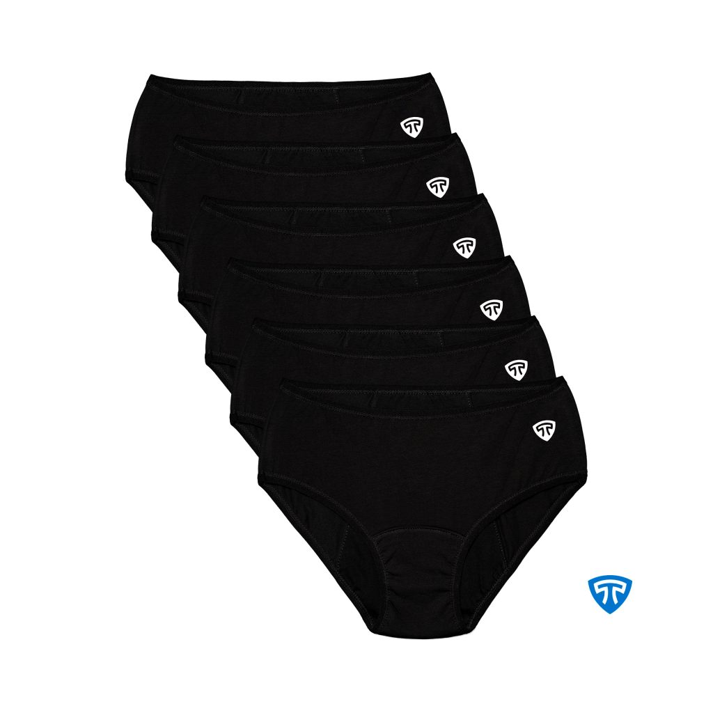 شورت پد بسته 6 عددی رنگ مشکی