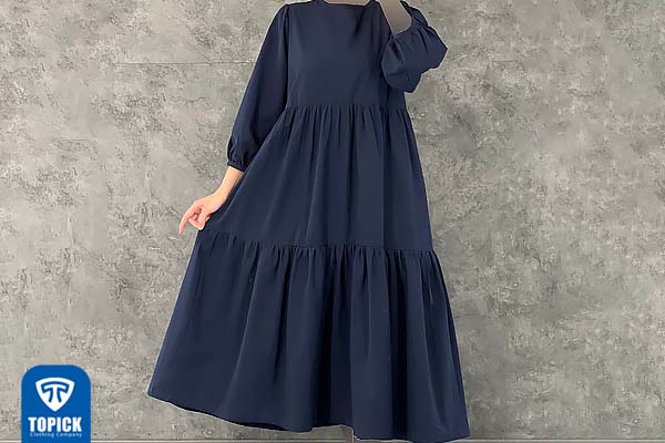 لباس راحتی زنانه نخی بلند