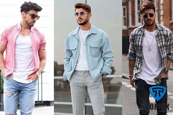 ست کردن تیشرت با پیراهن