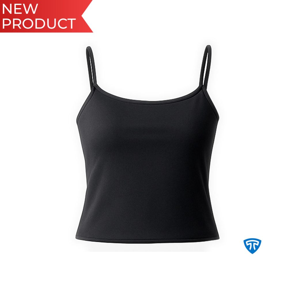 تاپ زنانه مشکی فری سایز تاپیک مناسب استفاده روزمره و ورزش ورزشی