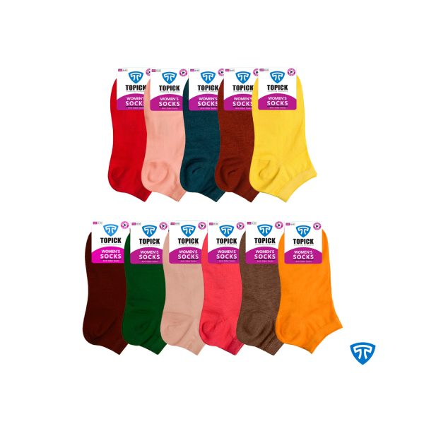 جوراب ضد بو نانو آنتی باکتریال نخ پنبه تاپیک مردانه و زنانه