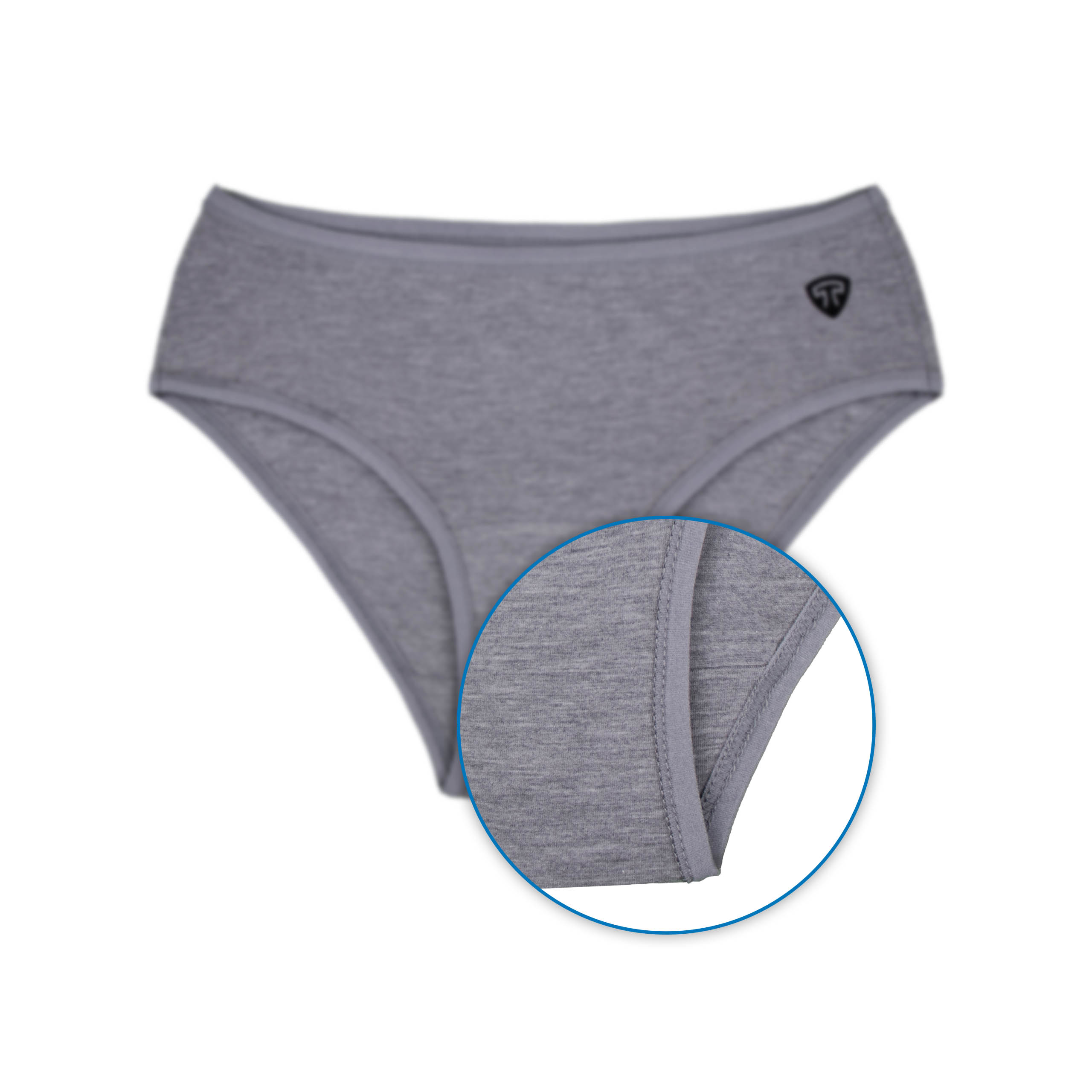 شورت زنانه ضدحساسیت مودال تاپیک بسته تک عددی ملانژ مدل پانیذ - Image 4