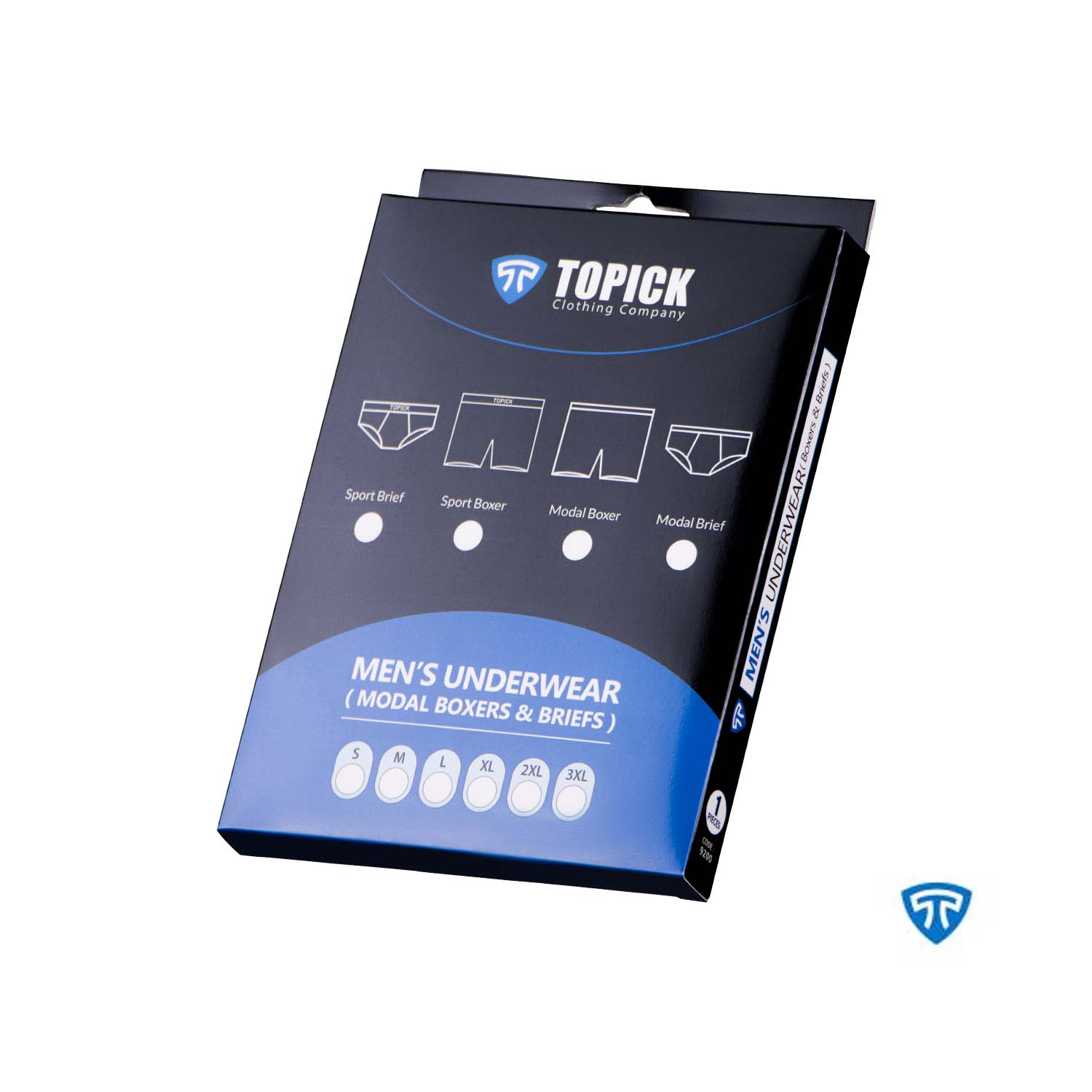 جعبه محصول شورت های مردانه تکی