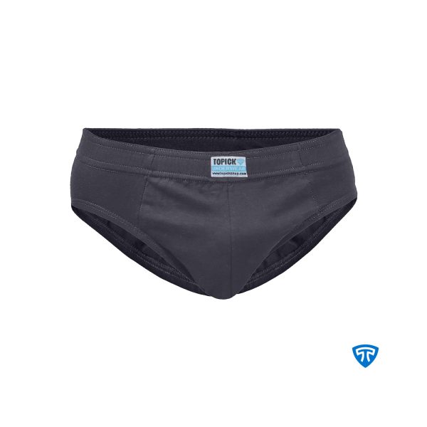 شورت اسلیپ پنبه کش لیفه ای تک عددی زغالی