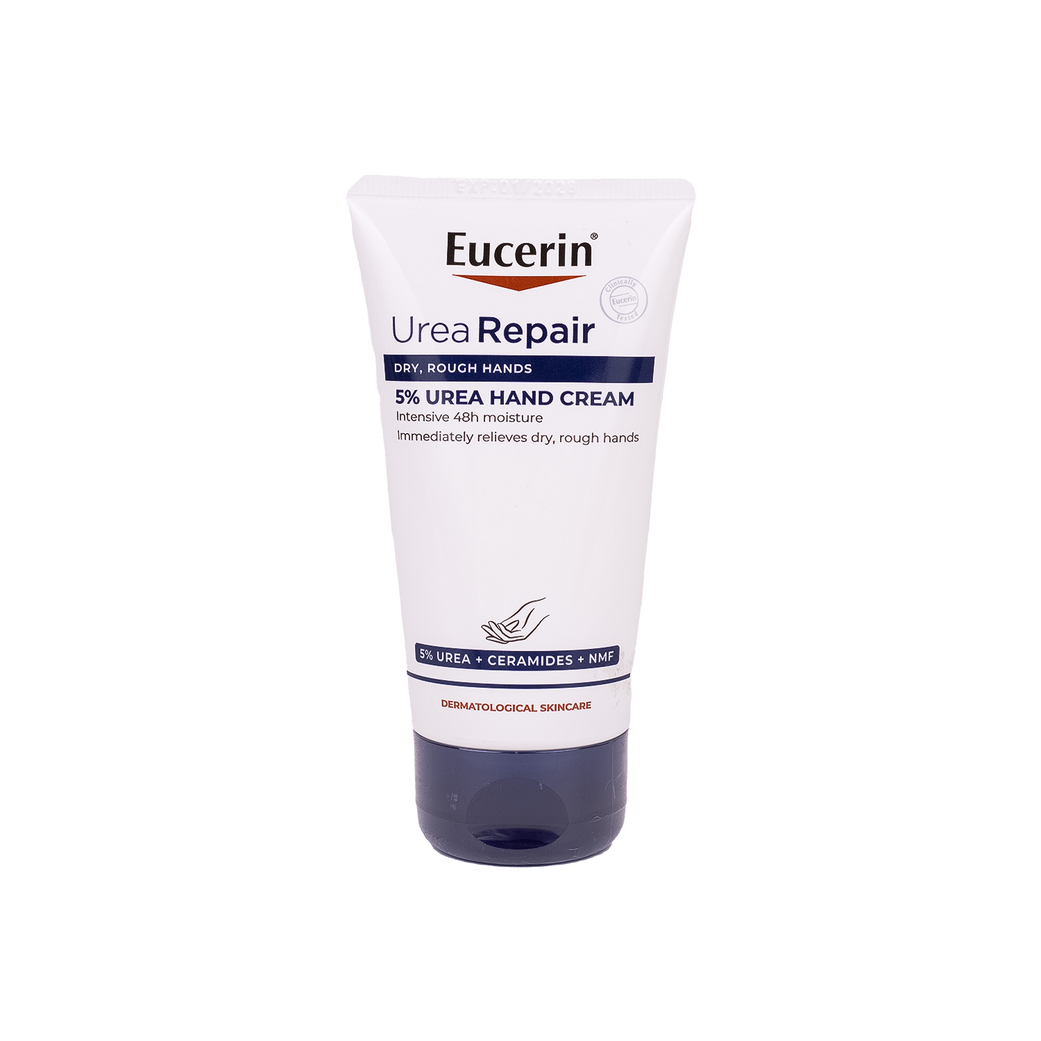کرم دست اوسرین UreaRepair 5% اوره، ترمیمکننده و آبرسان ۴۸ ساعته برای پوست خشک، زبر و حساس، با جذب سریع و بدون چربی.