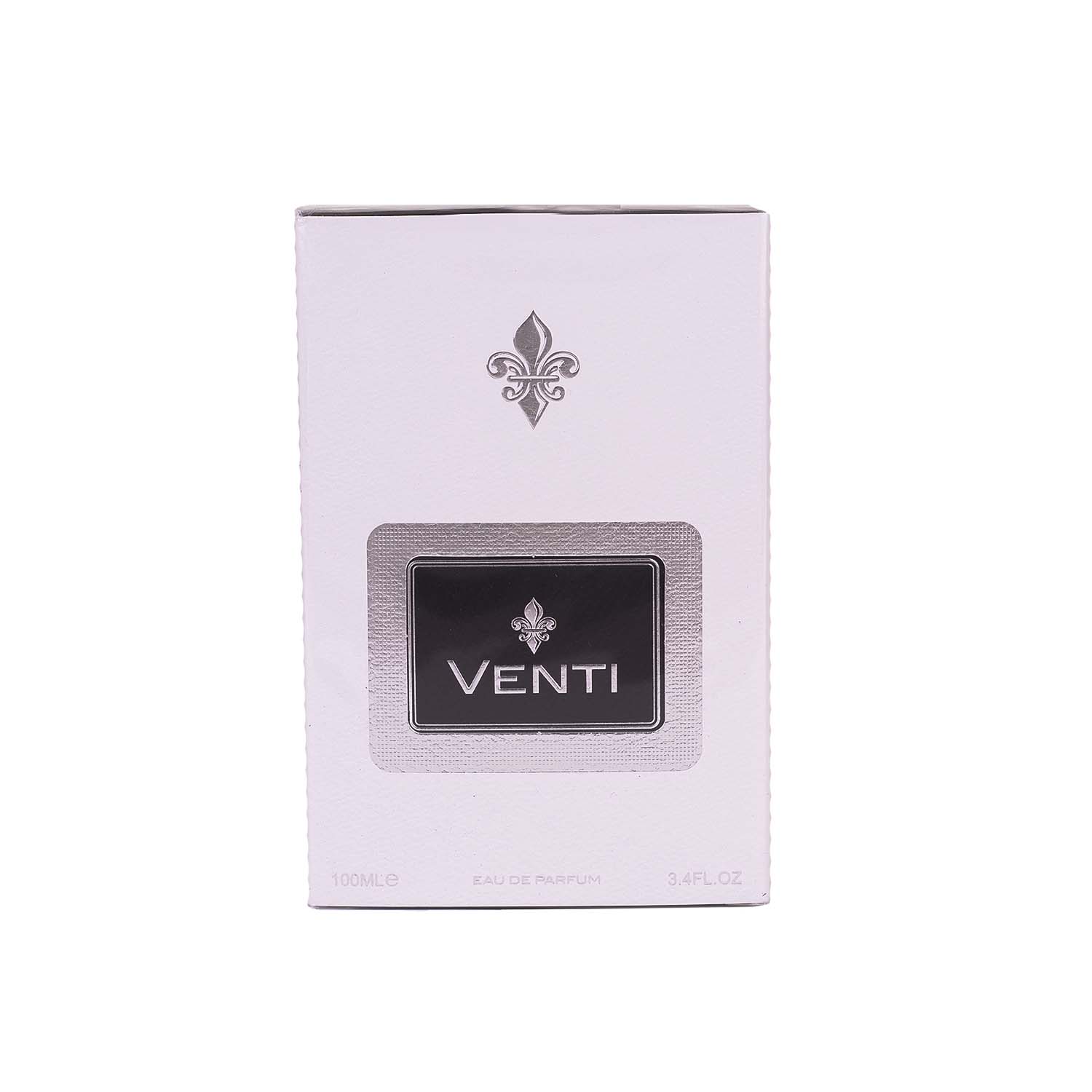 عطر VENTI ادو پرفیوم ۱۰۰ میل با رایحهای متعادل، شیک و یونیسکس. مناسب استفاده روزانه، محل کار و هدیه. طراحی لوکس و مینیمال.