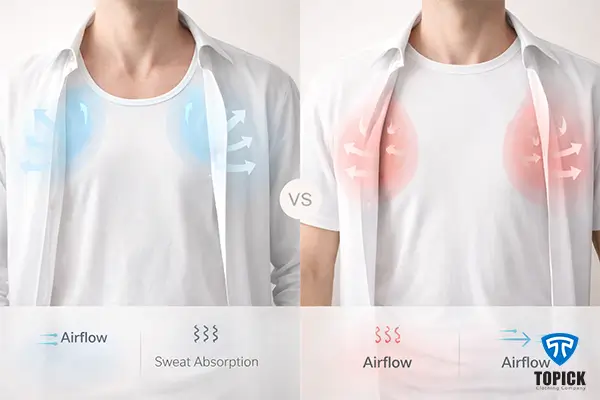 تفاوت زیرپوش رکابی یا نیم آستین