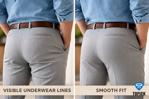 مشکل در نمایش شورت مردانه زیر لباس