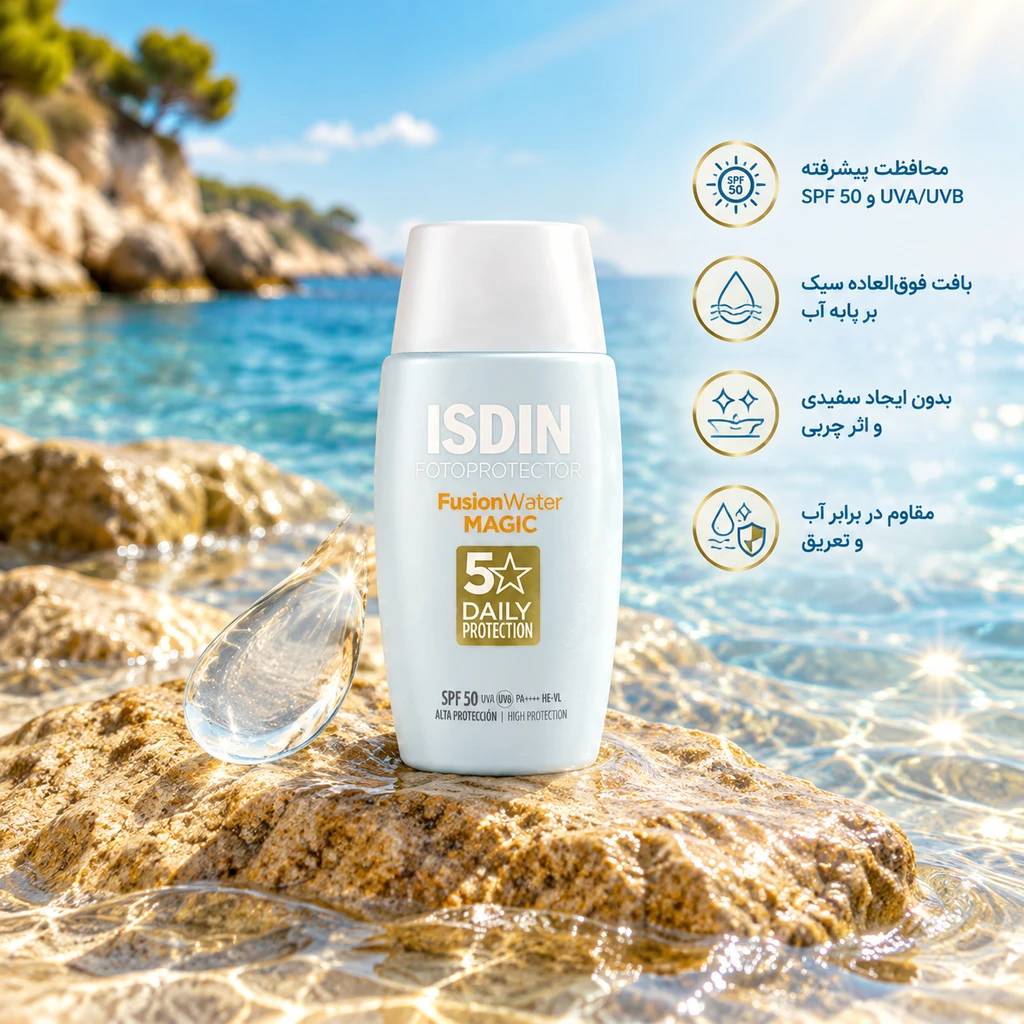 ضدآفتاب ایزدین فیوژن واتر مجیک SPF50