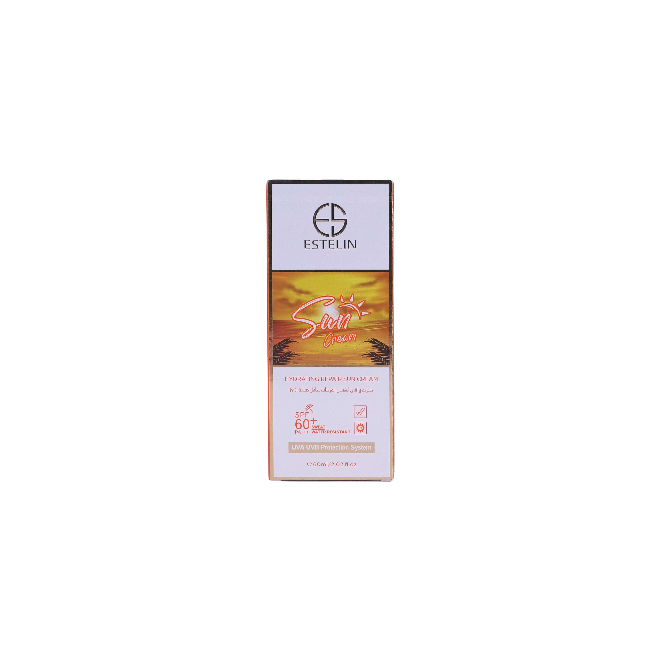کرم ضد آفتاب استلین مدل Hydrating Repair Sun Cream SPF 60 PA+++ یک ضدآفتاب آبرسان و ترمیمکننده است که با محافظت بالا در برابر UVA/UVB، به حفظ رطوبت، کاهش خشکی و نرمتر شدن پوست کمک میکند.