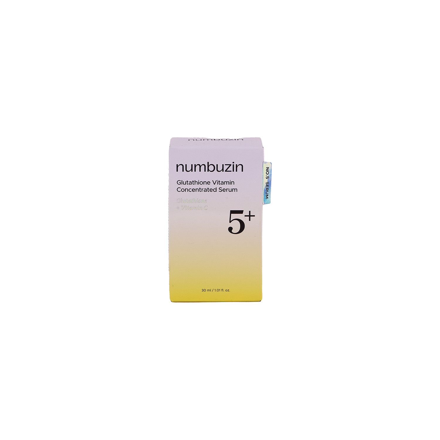 سرم گلوتاتیون و ویتامین C نومبوزین 5+ | سرم روشنکننده و ضد لک 30 میل خرید سرم روشنکننده numbuzin مدل 5+ حاوی گلوتاتیون و ویتامین C. مناسب کاهش کدری، کمک به یکنواخت شدن رنگ پوست و افزایش شفافیت. حجم 30 میلیلیتر.