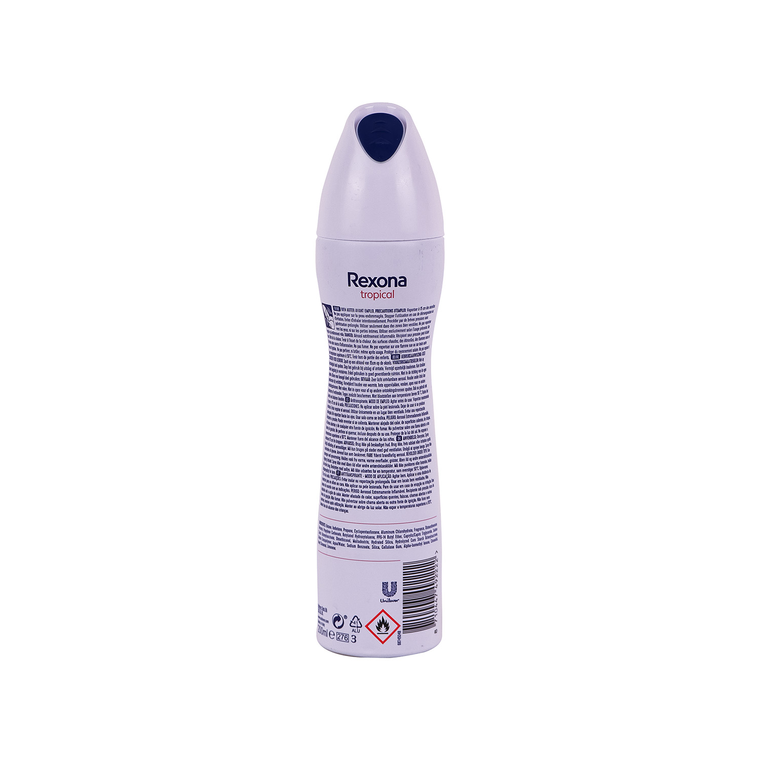 خرید اسپری ضدتعریق Rexona MotionSense Tropical با ماندگاری 48 ساعت و 0% الکل. مناسب استفاده روزانه، با رایحه استوایی و حس تازگی ماندگار.