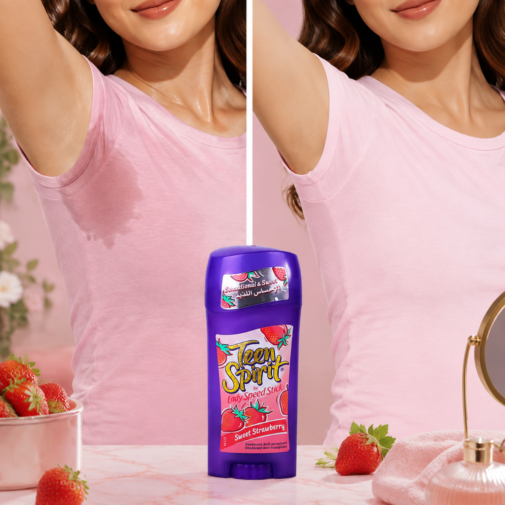 مام زنانه -استیک ضدتعریق زنانه لیدی اسپید استیک مدل Teen Spirit(sweet strawberry)