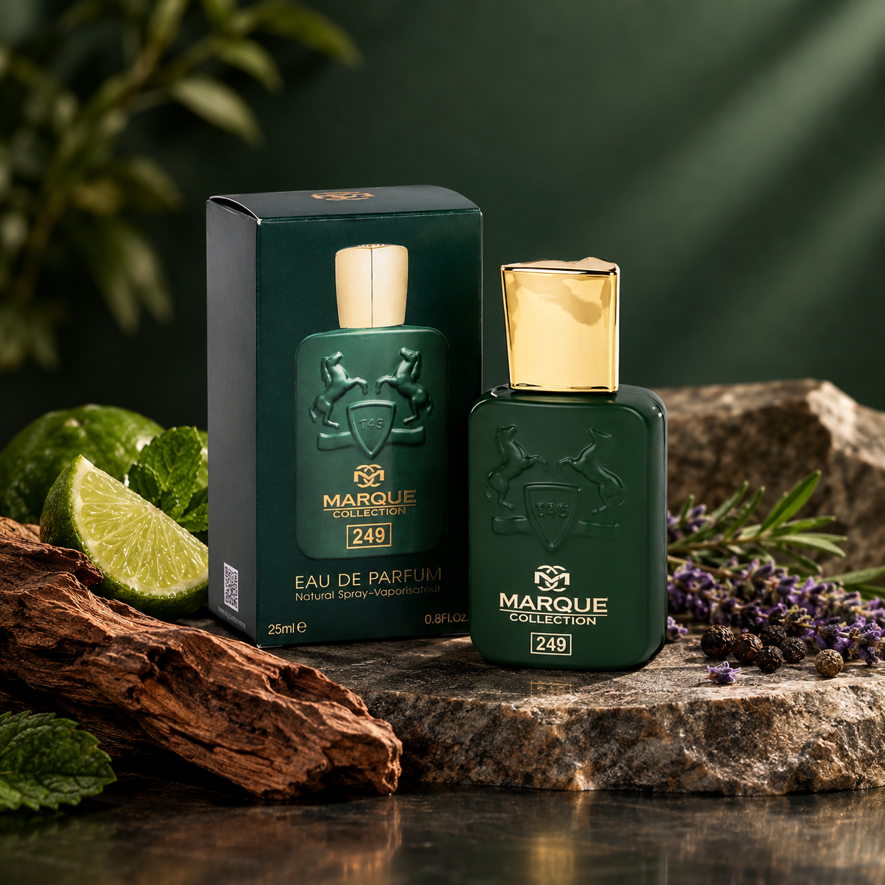 عطر جیبی مردانه مارکویی کالکشن مدل مارلی هالتان کد 249 de Marly Haltane