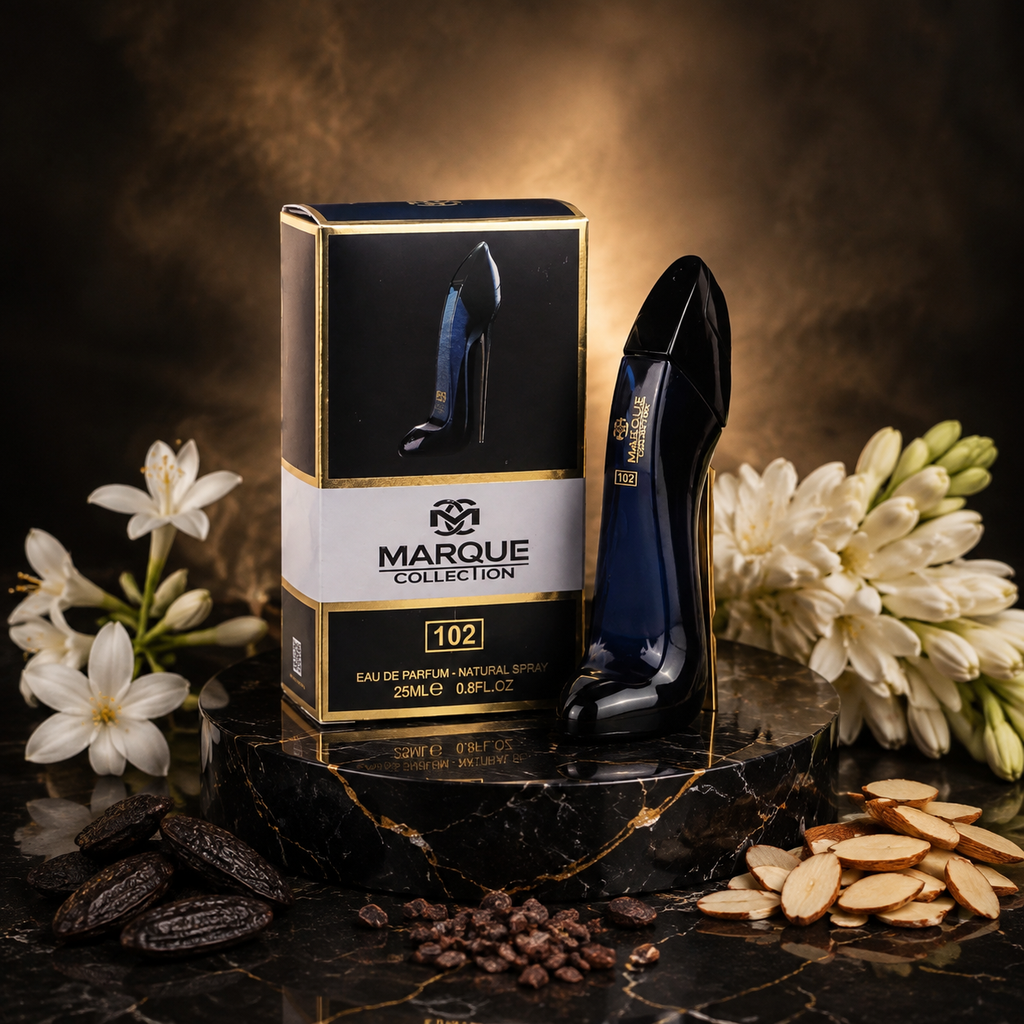 عطر جیبی زنانه مارکویی کالکشن مدل گود گرل کد 102 Carolina Herrera Good Girl