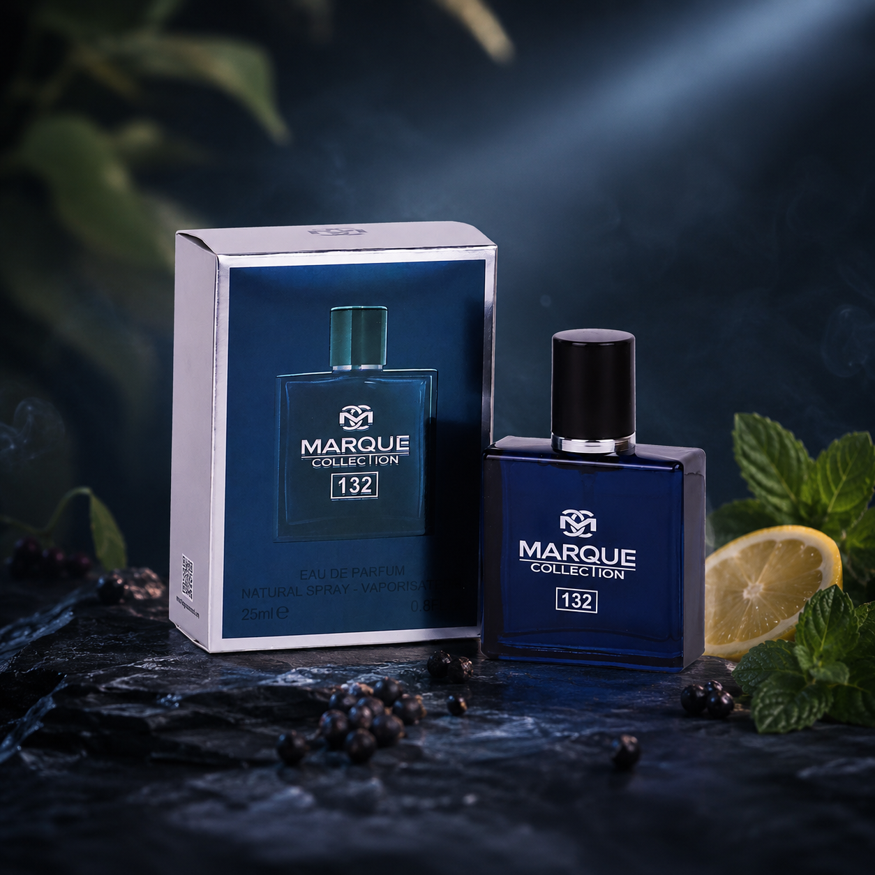 عطر جیبی مردانه مارکویی کالکشن مدل بلو شنل کد 132 Bleu de Chanel