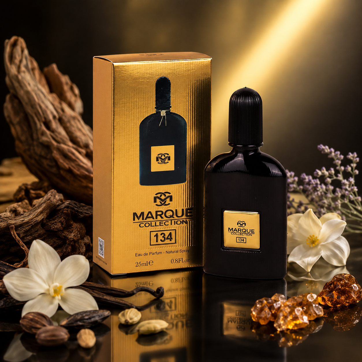 عطر جیبی مارکویی کالکشن مدل تام فورد بلک ارکید کد 134 Tom Ford Black Orchid