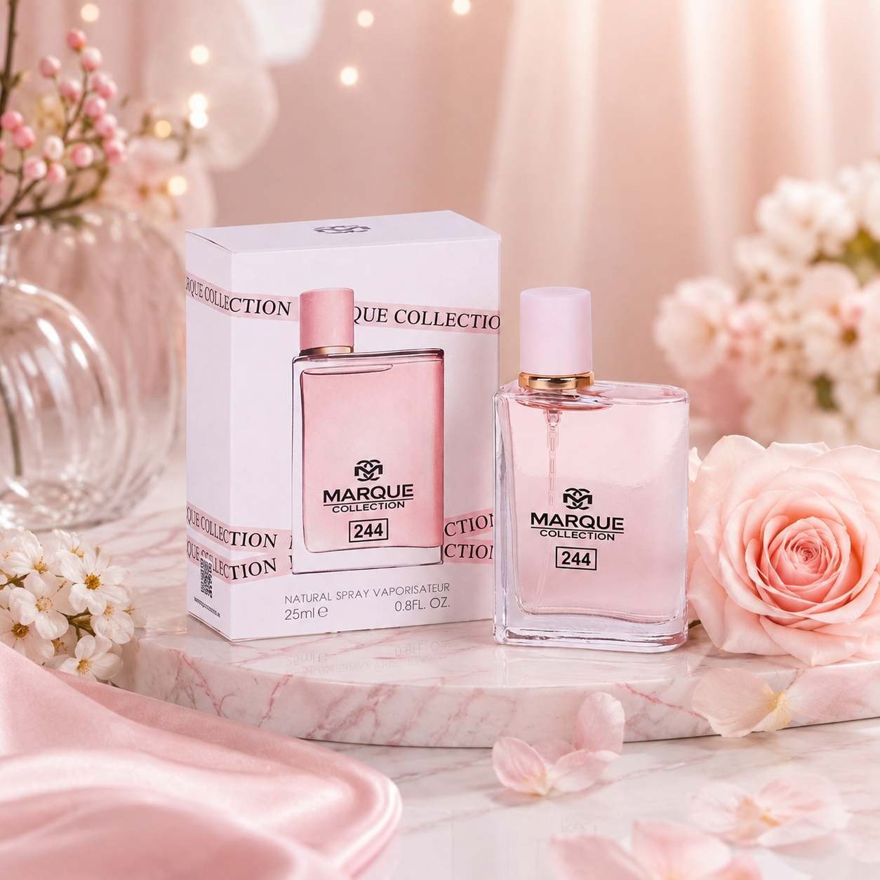 عطر جیبی زنانه مارکویی کالکشن کد 244 Marque Collection