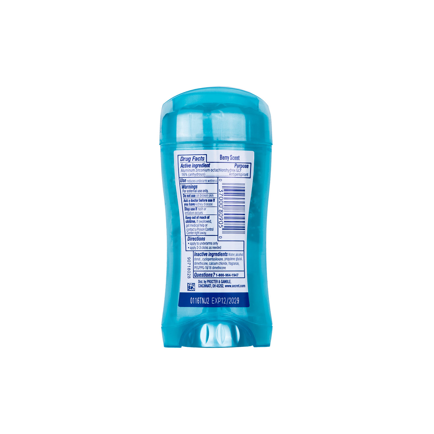 خرید استیک ژلی ضدتعریق زنانه Secret Berry با رایحه میوهای، محافظت ۴۸ ساعته و فرمول Clear Gel؛ مناسب کنترل تعریق و بوی بدن با وزن ۷۳ گرم.