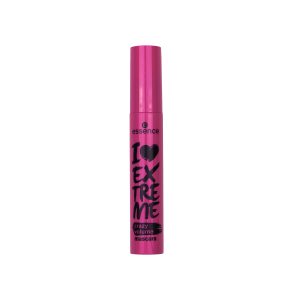 ریمل حجم‌دهنده اسنس مدل I Love Extreme Crazy Volume با برس الاستومری بزرگ، رنگ مشکی عمیق و فرمول وگان، مژه‌ها را پرتر و چشمگیرتر نشان می‌دهد. این مدل ۱۲ میلی‌لیتری، فاقد پارابن، الکل و عطر است.