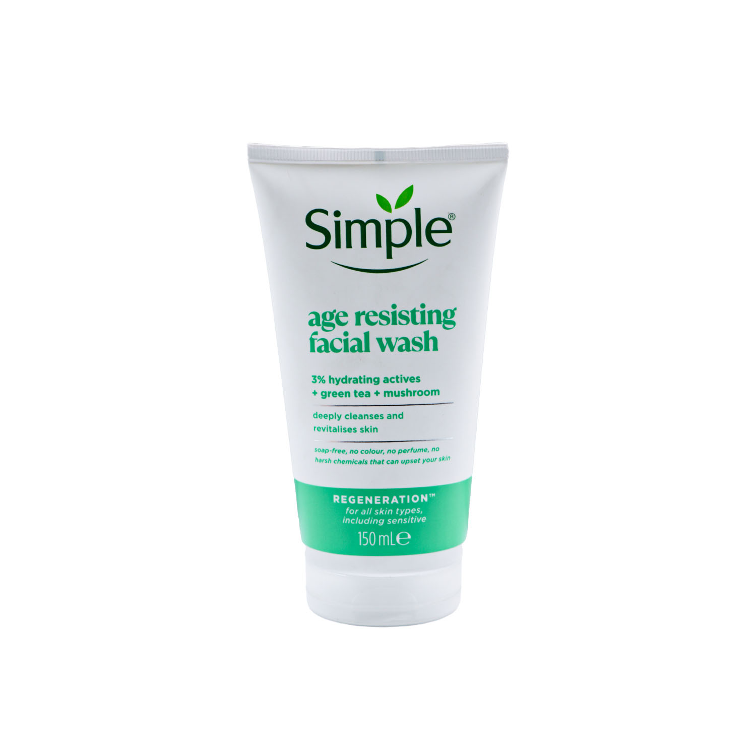 Simple Age Resisting، شوینده صورت سیمپل سری Regeneration، ژل شستشوی سیمپل چای سبز، قیمت ژل شستشوی سیمپل