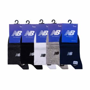 جوراب نیم ساق اسپرت مردانه 5 عددی تاپیک برند NEW BALANCE