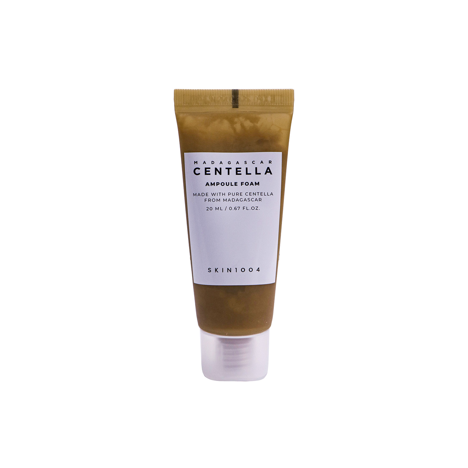 فوم شستشوی سنتلا اسکین ۱۰۰۴، شوینده صورت اسکین ۱۰۰۴، فوم شستشوی پوست حساس، Skin1004 Ampoule Foam، شوینده کره ای ملایم.