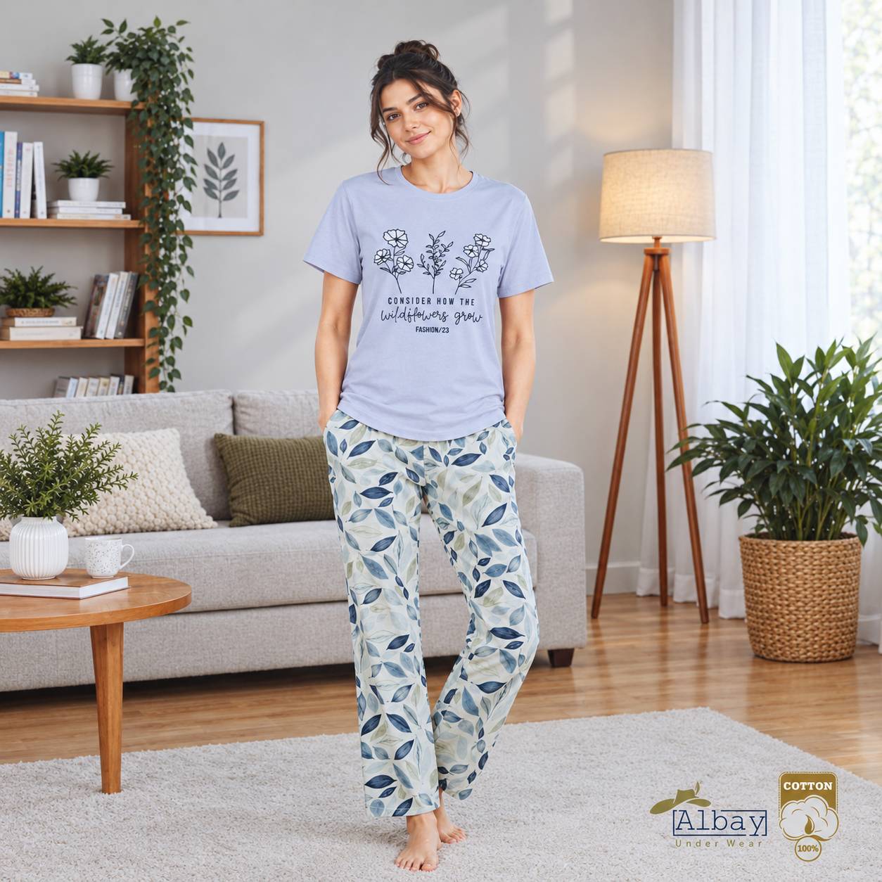 ست تیشرت و شلوار راحتی زنانه